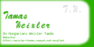tamas weixler business card