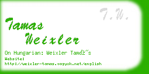 tamas weixler business card